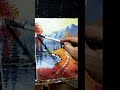 HOW TO PAINT BEAUTIFUL MOUNTAIN LANDSCAPE/ acrylic painting