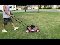 josh first time mowin’ the lawn