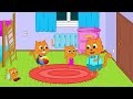 Familia de Gatos - Joyas hechas con chicle Dibujos Animados Para Niños