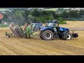 Požár kombajnu New Holland CR9080 - natočení vzniku požáru! Doubravice nad Svitavou, příjezd hasičů