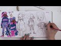 BUILDING a CHARACTER from ONLY 3 COLORS?! | 3 Ohuhu Marker Character Design Challenge