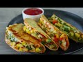 वेज किसाड़िया | Less Oil Snacks | vegetable quesadilla | quesadilla recipe | Sheetals Kitchen