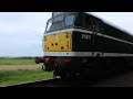 Class 31 THRASH on a mixed train, AMAZING SOUND