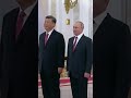Putin Welcomes China's Xi to Kremlin During Moscow Visit