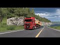 Scenic Country Dirt Road Drive Across Norway | MAN TGX | #ets2 1.50