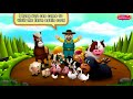 10 Farm Animals 🐄 Learn their Names + Sounds 🐖 Animal Story App for Kids