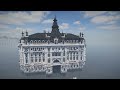 Recreating Hotel Imperial Fürstenhof, Frankfurt am Main (Minecraft build Timeplapse)
