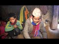dharme brother's son hunted big fish for curry || fish curry recipe in village ||