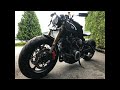 Before and after, yamaha Tr1, xv920 virago cafe racer/custom