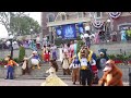 Disneyland 59th anniversary / birthday celebration with Dapper Dans, 59 characters