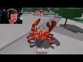 Fighting the CRAB BOSS in STRONGEST BATTLEGROUNDS