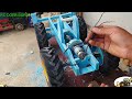 How to make Heavy Motor Gear Box backhoe Loader Cat 444f2 from PVC Part 5