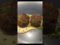 Beef Shawarma Meatballs with Hummus