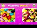 Would You Rather...? JUNK FOOD vs HEALTHY FOOD 🍫🍓 Quiz Kingdom