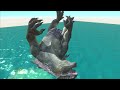 Godzilla vs Toxic Shimo! - Animal Revolt Battle Simulator