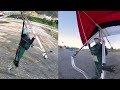 All 21 of my hang glider landings in January (landing compilation)