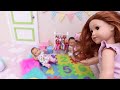 Play Dolls - morning in the nursery with twin babies