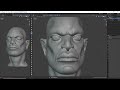 Blender Character Sculpt ( Human Head ) Speed Sculpt