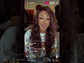 Ally Lotti showing her *natural hair *on IG live