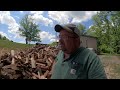 Processing Firewood in the Extreme Heat!