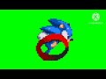 Classic Sonic Running Green Screen (Animation Test)