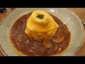 Tornado Omelette Rice, Magma Omelette Rice - Korean Street Food