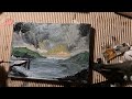 Painting a moody Scottish Loch scene in oil