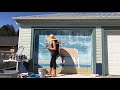 Mar Paints - A time lapse video of painter Marissa Lael doing a one day mural on a garage door