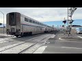 Union Pacific (ZLTG2) & The 4hrs Late Amtrak California Zephyr Train #5 in Reno NV