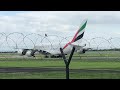 Emirates Airbus A380-861 Taxiing Closeup