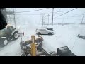 **Plowing housing complex / first Blizzard of 2024** Komatsu WA-270 W/ Metalpless