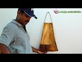 Recycling arecanut leaf for amazing flower pot making / hanging plants ideas / garden ideas