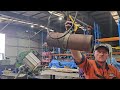 Making & Replacing Bushings on BIG Forklift! | Machining & Installing