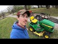 I bought this running John Deere X320 for $150! Lawn Mower Find | X320 Flip Pt. 1 | Garage Story