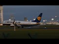 Ryanair Boeing 737 BEAUTIFUL SUNRISE Landing In Dublin (DUB)