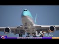 RARE Korean A380 & B747 GO-AROUND!