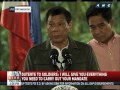 ANC: 'Pangako ko, doblado suweldo n'yo', Duterte tells soldiers