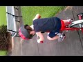 Cael riding his new Radio Flyer Bike