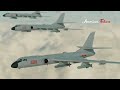 War begins! China H-6 Bomber fires Missile Targeting US Aircraft Carrier near Taiwan Strait