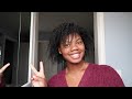 Lazy Braid Out on type 4 natural hair| *vlogmas day 5* #natural hair