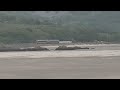 (13/5/22 1038, Morfa Mawddach) a TfW 158 going over Barmouth Bridge in the Machynlleth direction