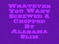 Whatever You Want Tony Toni Tone Screwed & Chopped By Alabama Slim