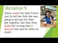 English Listening practice: Intermediate Dictation 81 Simple Past Sentences