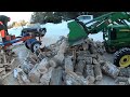 Cutting and splitting Firewood FOR BEER!