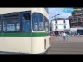 Blackpool Trams At Tower And North Pier