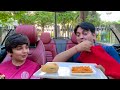 CAR TWIN TELEPATHY | Family Comedy Eating Challenge | Ms. Kary vs Ms. Benzy | Aayu and Pihu Show