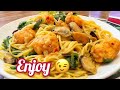 My 3 secret ingredients/Spaghetti pasta with lobster balls and mussels/Quick and easy recipe/