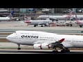 ATC| Los Angeles LAX| Qantas' Last 747 Lands At LAX| QF7474