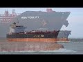BIG LNG TANKER ARRIVES AND MOORED AT THE PORT OF ROTTERDAM - 4K SHIPSPOTTING ROTTERDAM FEBRUARY 2024