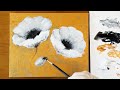 Flowers Painting for Beginners / Gold Painting / Ree Art